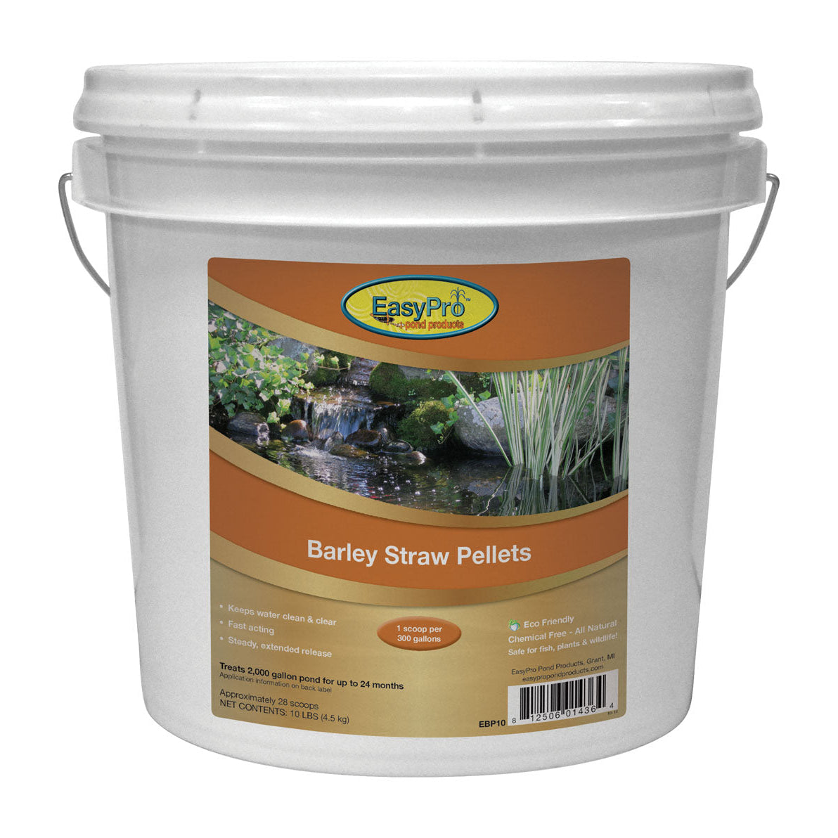 Barley Straw Pellets – 10 lb. pail